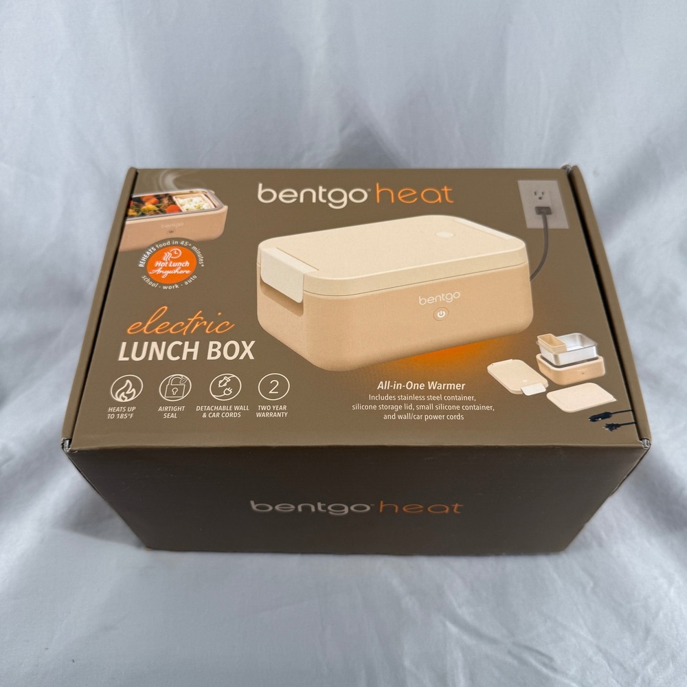 Bentgo Heat Electric Lunch Box Portable Food Warmer Latte BGHEATBX-LT‎ New